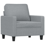 vidaXL Fauteuil avec banque de rangement 60 cm gris gris