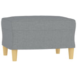 vidaXL Fauteuil avec banque de rangement 60 cm gris gris