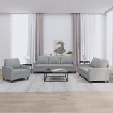 vidaXL Ensemble de salon 3 personnes avec des chaises de cuisine confortables