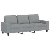 vidaXL 2-delige Loungeset stof lichtgrijs