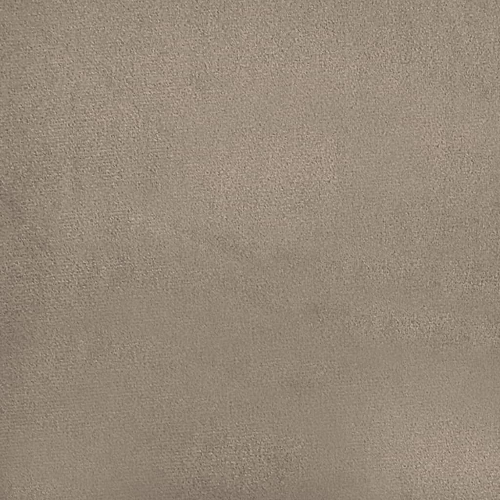 vidaXL 2-delige Loungeset met kussens microvezelstof taupe
