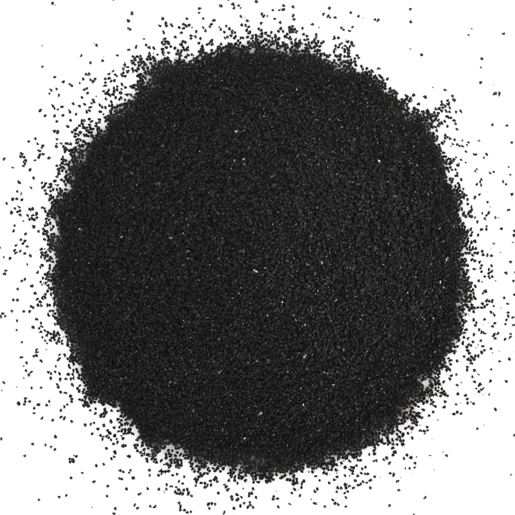 vidaXL Aquarium Sand 10 kg 0.2-2 mm Black