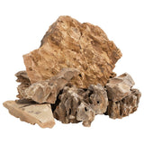vidaXL Dragon Stones 10 kg 5-30 cm brown