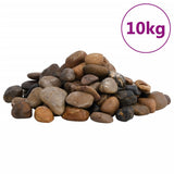 vidaXL Polished Pebbles 2-5 cm 10 kg Multicolor