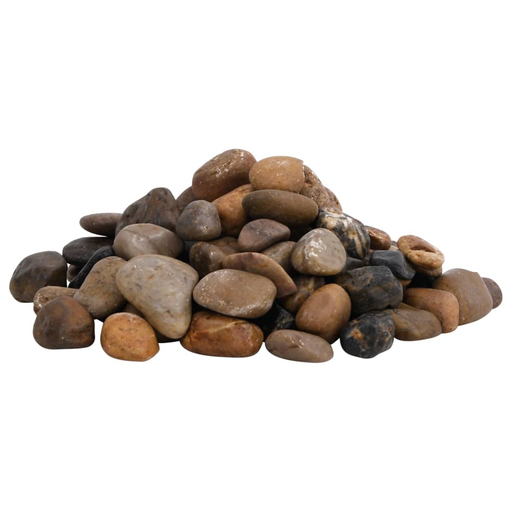 vidaXL Polished Pebbles 2-5 cm 10 kg Multicolor