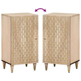 vidaXL Bijzetkast 40x33x75 cm massief mangohout