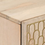 vidaXL Bijzetkast 40x33x75 cm massief mangohout