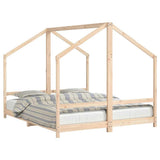 vidaXL Kids Bed Frame 2x(80x200) cm Solid Pine Wood