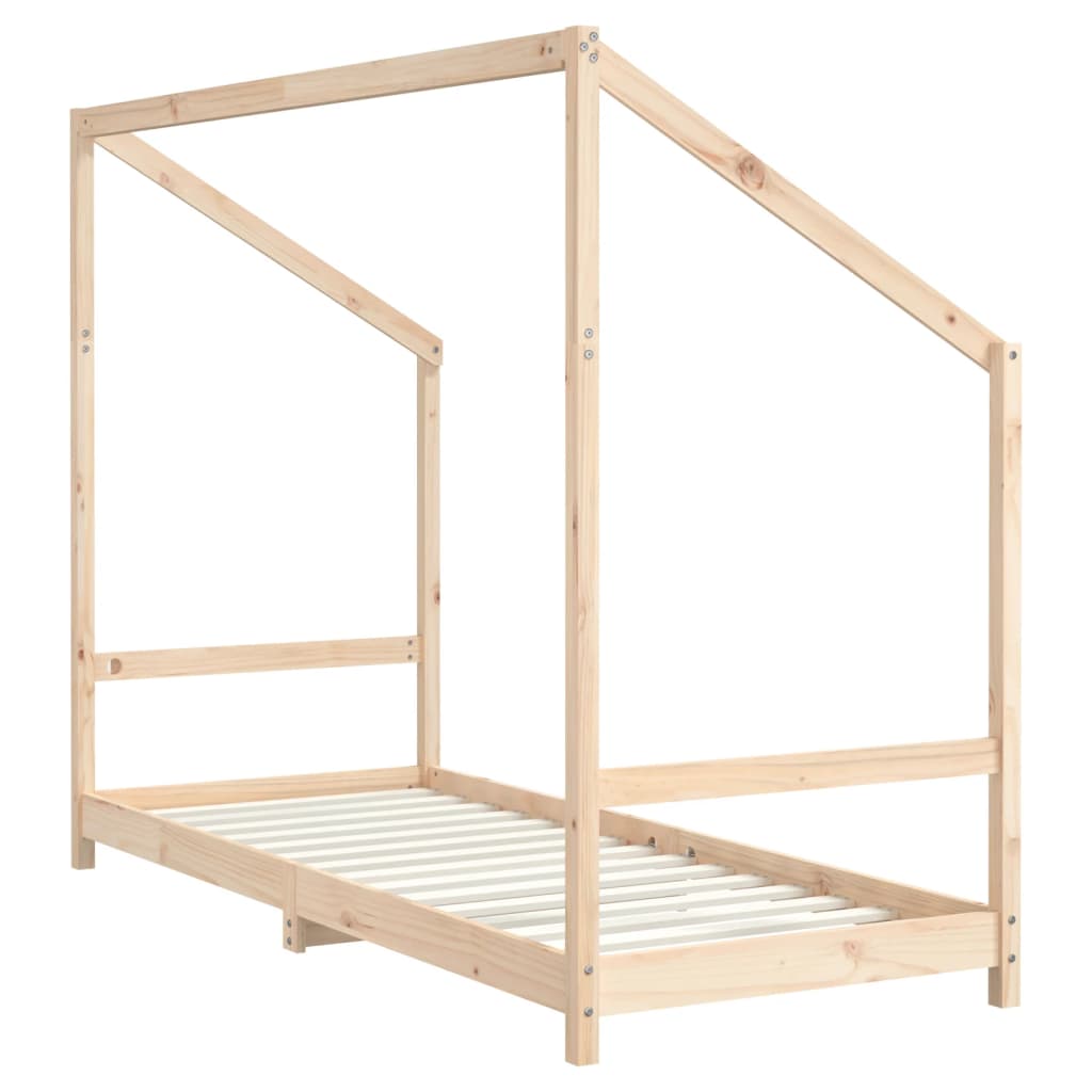 vidaXL Kids Bed Frame 2x(80x200) cm Solid Pine Wood