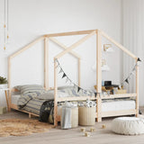 vidaXL Kids Bed Frame 2x(80x200) cm Solid Pine Wood