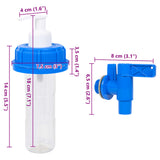 vidaXL Watertank met kraan en zeepdispenser 20 L kunststof