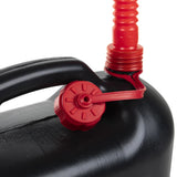 vidaXL Fuel Cans 3 pcs with Flexible Spout Black 10 L Plastic