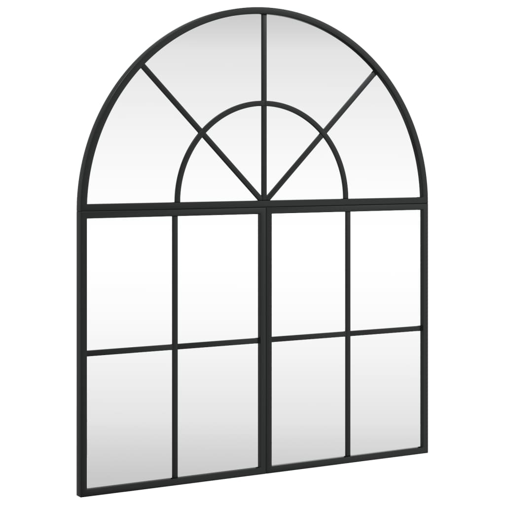 vidaXL Arch Wall Mirror 60x70 cm Iron Black