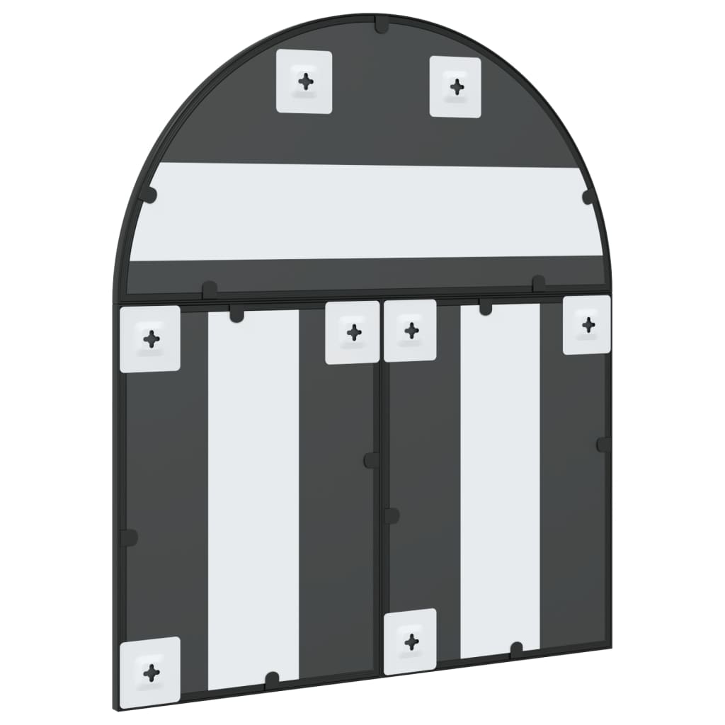 vidaXL Arch Wall Mirror 60x70 cm Iron Black