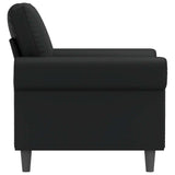 vidaXL Fauteuil 60 cm kunstleer zwart