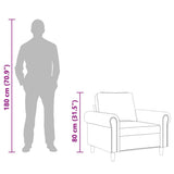 vidaXL Fauteuil 60 cm fluweel lichtgrijs