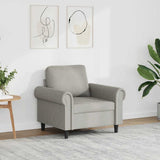 vidaXL Fauteuil 60 cm fluweel lichtgrijs