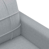 vidaXL Fauteuil 60 cm stof lichtgrijs