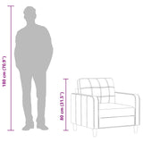 vidaXL Fauteuil 60 cm stof lichtgrijs