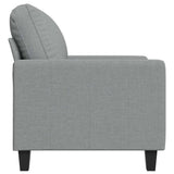 vidaXL Armchair 60 cm fabric light grey