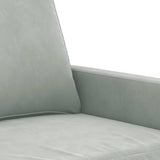 vidaXL Armchair 60 cm velvet light grey