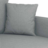vidaXL Fauteuil 60 cm stof lichtgrijs