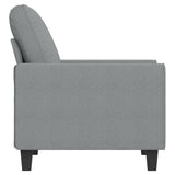 vidaXL Fauteuil 60 cm stof lichtgrijs