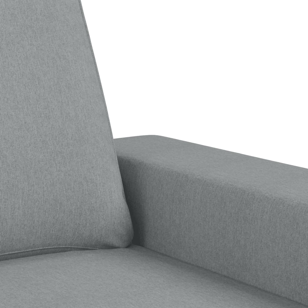 vidaXL Fauteuil 60 cm stof lichtgrijs