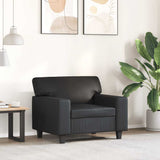 vidaXL Armchair 60 cm artificial leather black