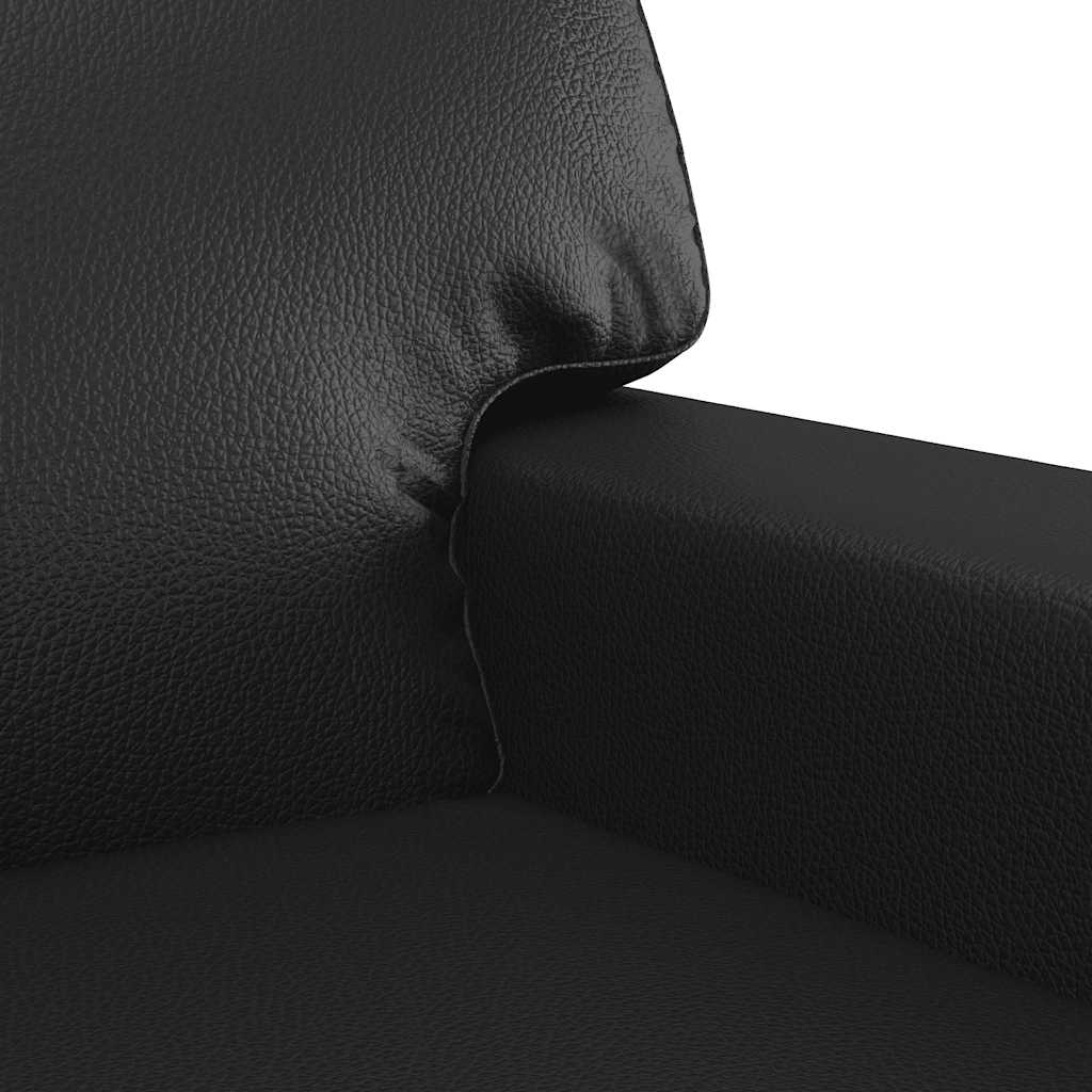 vidaXL Armchair 60 cm artificial leather black
