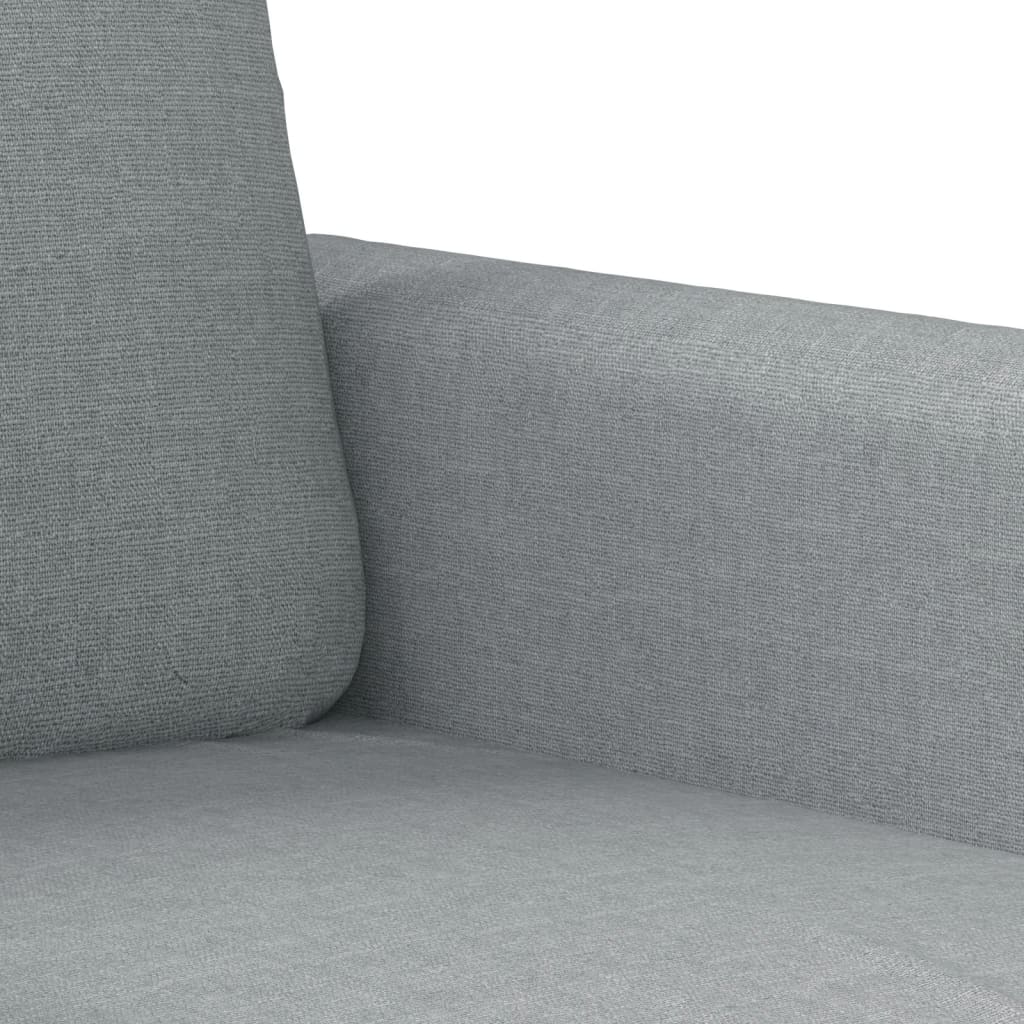 vidaXL Fauteuil 60 cm stof lichtgrijs