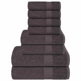 vidaXL 8-Piece Towel Set FROGN 360 gsm white