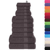 vidaXL 12-Piece Towel Set FROGN 360 gsm White
