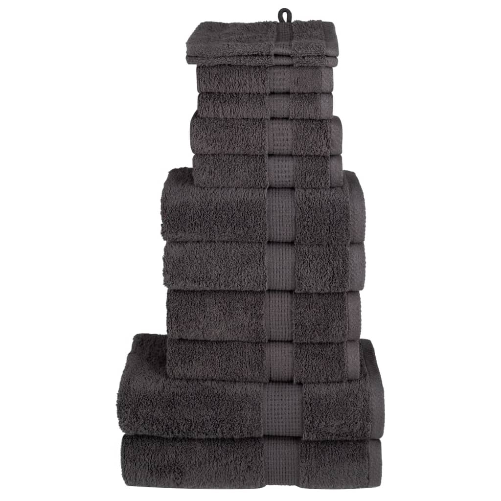 vidaXL 12-Piece Towel Set SOLUND 600 gsm white