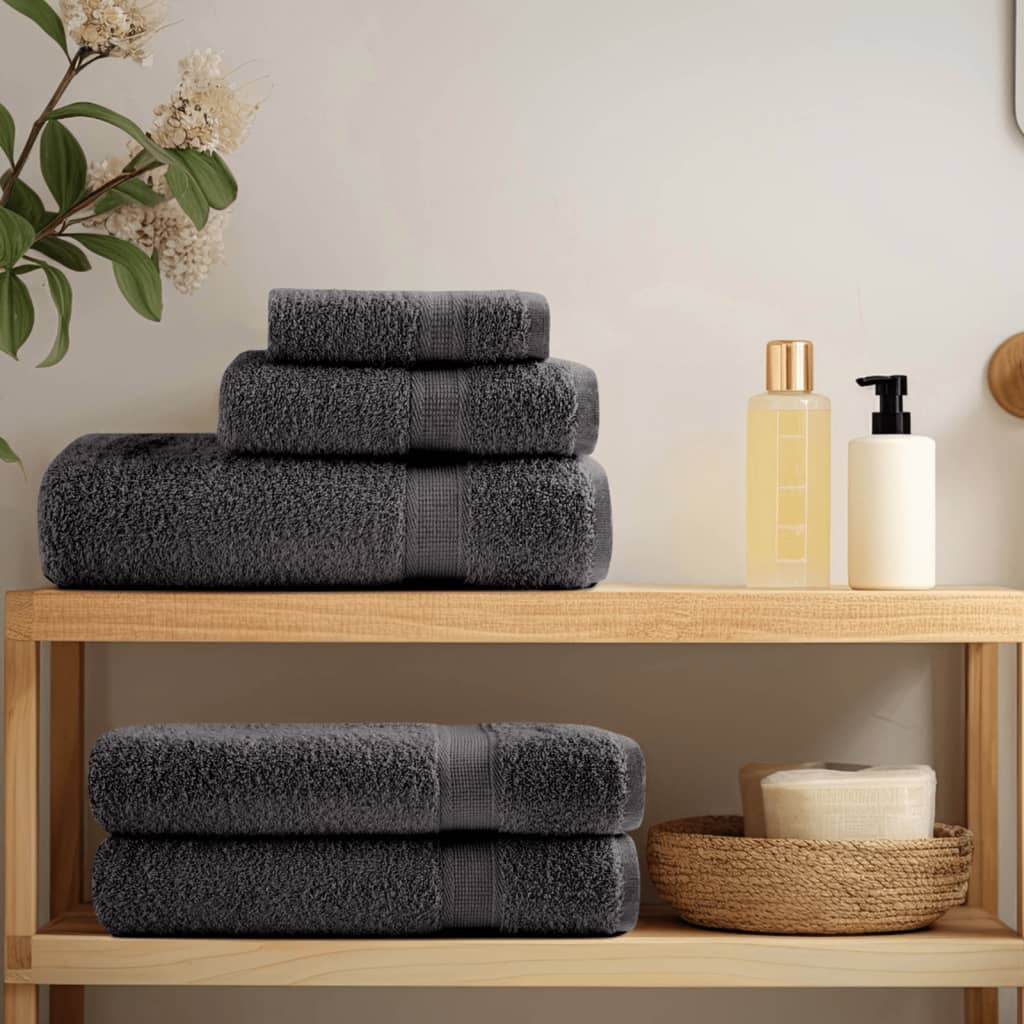 vidaXL 12-Piece Towel Set SOLUND 600 gsm white
