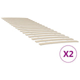 vidaXL Bed Slat Replacement with 34 Slats 2 pcs 70x200 cm