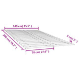 vidaXL Bed Slat Replacement with 34 Slats 2 pcs 70x200 cm