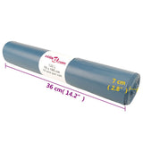 vidaXL Vuilniszakken 100 st 120 l blauw