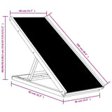 vidaXL Dog Ramp 100x40 cm Solid Fir Wood Grey