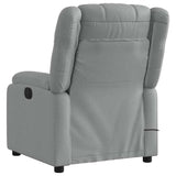 vidaXL Massagestoel met lichtgrijze stof