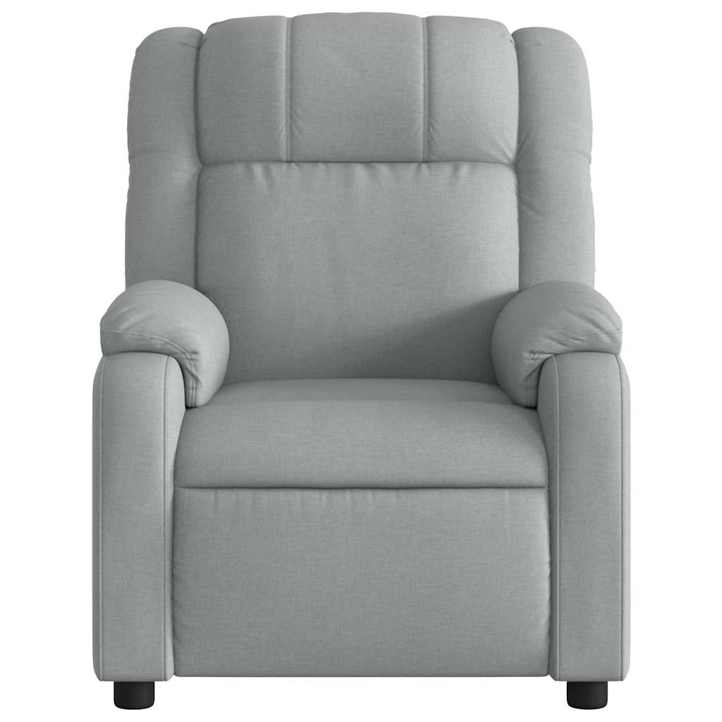 vidaXL Massagestoel met lichtgrijze stof