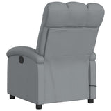vidaXL Massagestoel met lichtgrijze stof