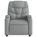 vidaXL Massagestoel met lichtgrijze stof