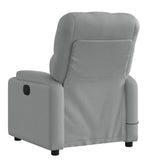 vidaXL Massagestoel met lichtgrijze stof