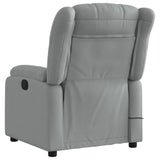 vidaXL Massagestoel met lichtgrijze stof