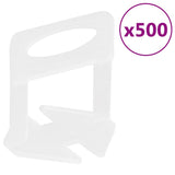 vidaXL Nivelleringssysteem voor tegels 250 wiggen 500 klemmen 1 mm
