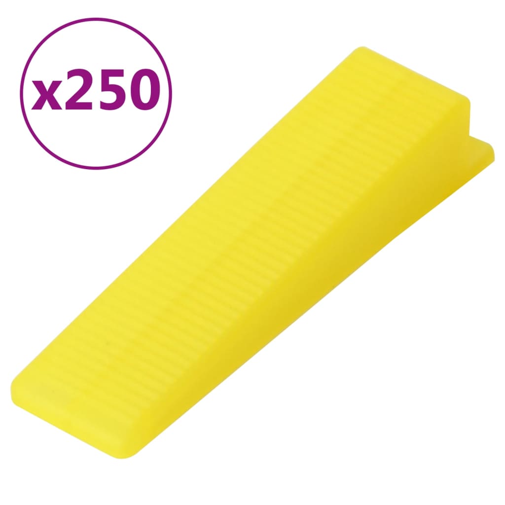 vidaXL Nivelleringssysteem voor tegels 250 wiggen 500 klemmen 1 mm