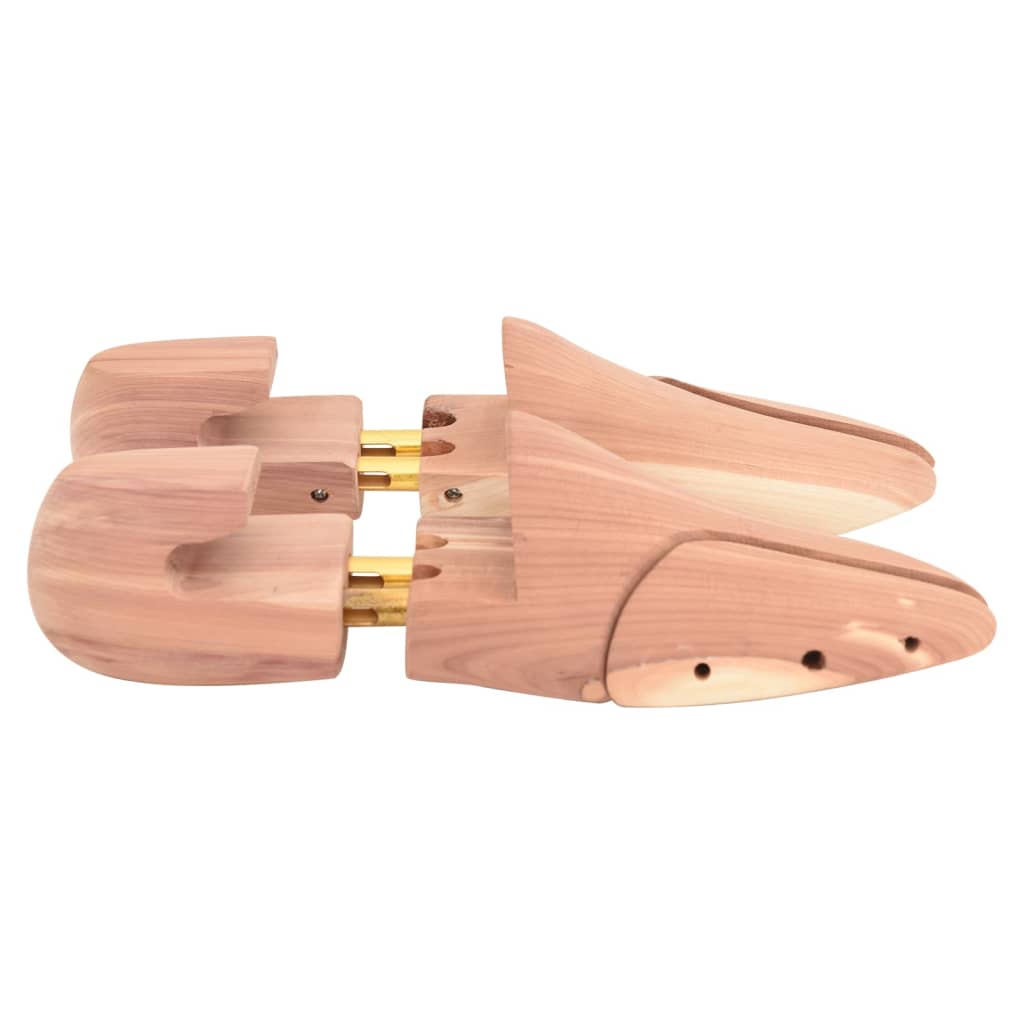 vidaXL Schoenspanner met schoenlepel EU 42-43 massief cederhout