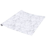 vidaXL Meubelfolies zelfklevend 90x500 cm PVC marmerwit