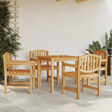 vidaXL Garden Chairs 4 pcs 58x59x88 cm Solid Teak Wood